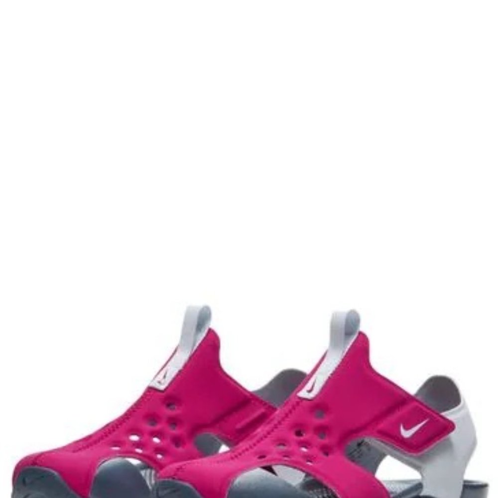 Nike Kids' Pre-School Sunray Protect Fireberry Closed Toe Sandals/Shoes